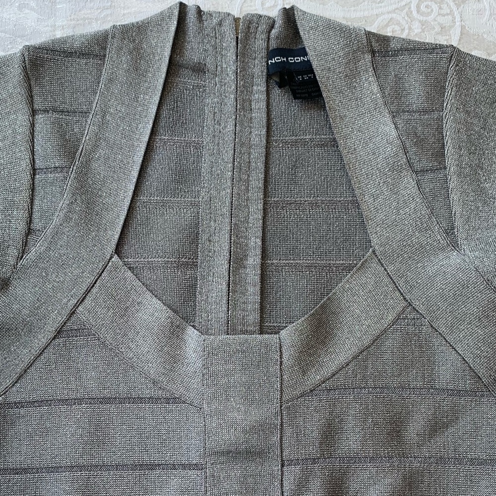 French connection size 2 metallic mini dress - Picture 5 of 16